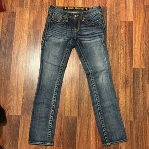 Rock Revival Jessica j18 straight stretch jeans.